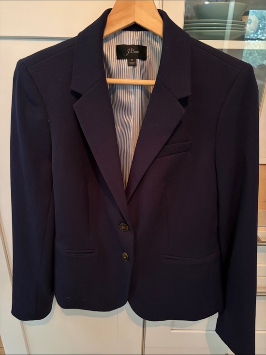 J. Crew Jackets & Blazers - Classic J Crew Navy Blazer size M
